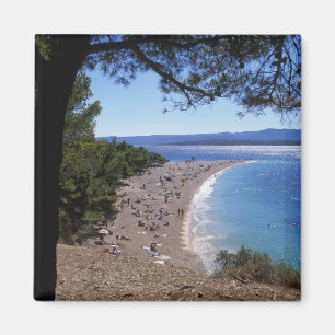 Croatia, Brac Island, Bol, Golden Cape Beach Magnet