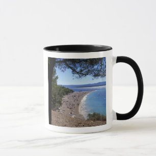 Croatia, Brac Island, Bol, Golden Cape Beach Mug