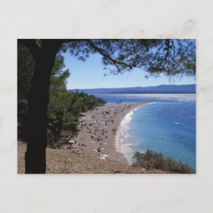 Croatia, Brac Island, Bol, Golden Cape Beach Postcard