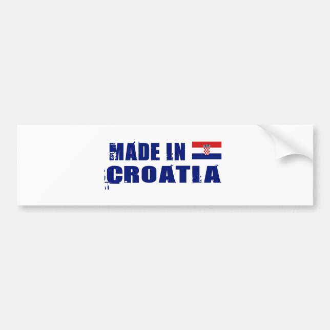 CROATIA BUMPER STICKER (Front)