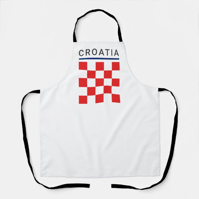 Croatia Checkerboard Apron (Front)