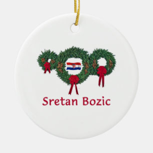 Croatia Christmas 2 Ceramic Tree Decoration