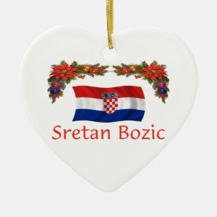 Croatia Christmas Ceramic Tree Decoration