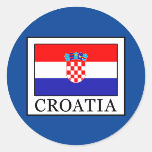 Croatia Classic Round Sticker