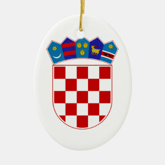 Croatia Coat of Arms Ceramic Tree Decoration