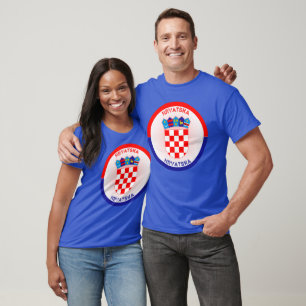 Croatia Coat of Arms Circle Shape T-Shirt