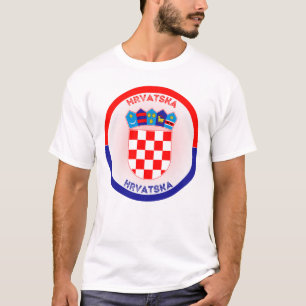 Croatia Coat of Arms Circle Shape T-Shirt