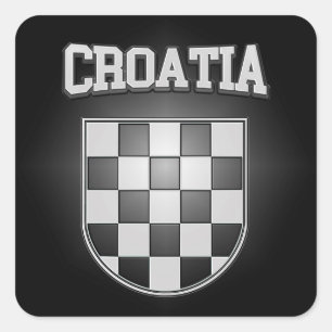 Croatia Coat of Arms Square Sticker