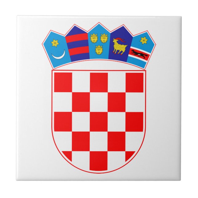 Croatia Coat Of Arms Tile (Front)