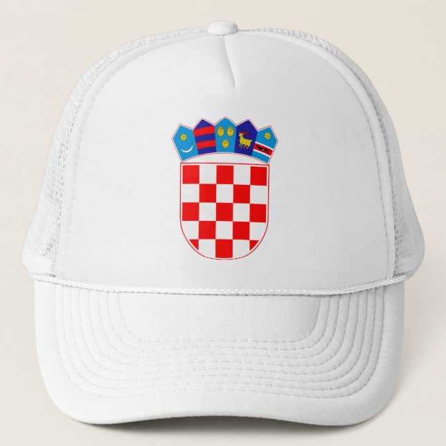 Croatia coat of arms trucker hat (Front)