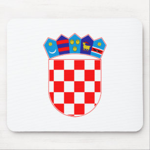 Croatia country coat arms symbol emblem flag mouse mat