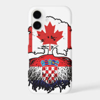 Croatia Croatian Canadian Canada Tree Roots Flag