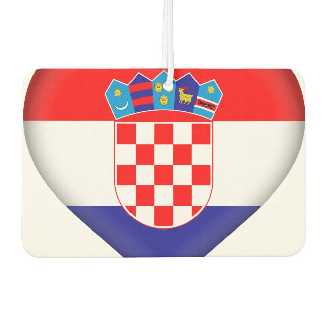 Croatia (Croatian) Flag Car Air Freshener (Front)