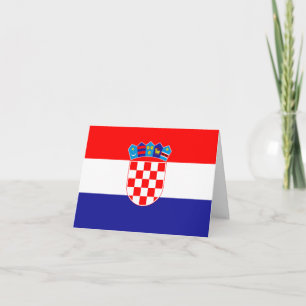 Croatia (Croatian) Flag Card