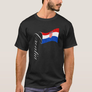 Croatia Croatian Flag Croatian Pride Croatian Root T-Shirt