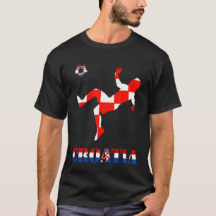 Croatia Croatian Flag Croatian Roots Croatian Socc T-Shirt