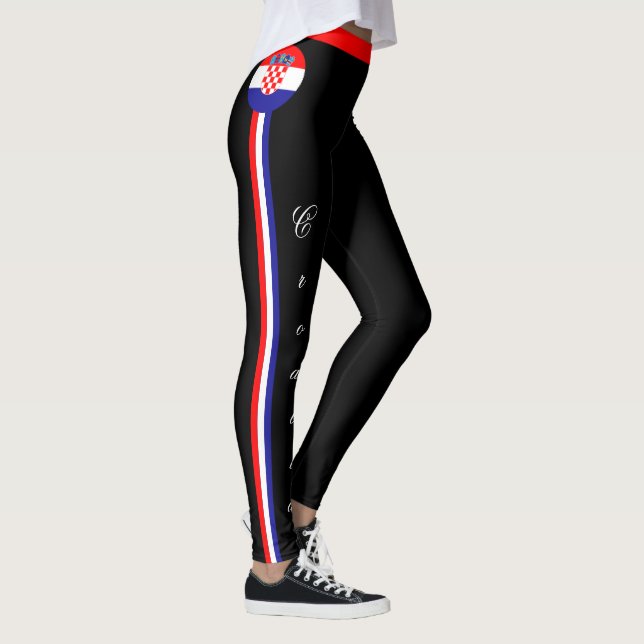 Croatia & Croatian Flag fashion leggings /sports (Right)