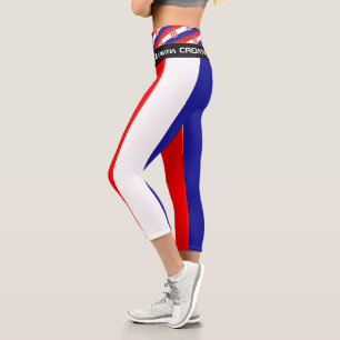 Croatia & Croatian Flag fashion, sports /Fitness Capri Leggings