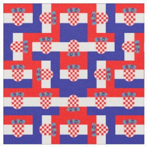 Croatia & Croatian Flag fashion, travel/sports Fabric