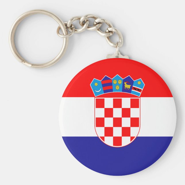 Croatia (Croatian) Flag Key Ring (Front)