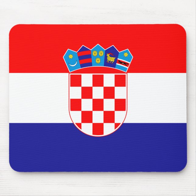 Croatia (Croatian) Flag Mouse Mat (Front)
