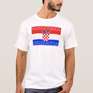 Croatia Croatian Hrvatska Flag T-Shirt