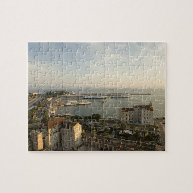 Croatia, Dalmatia, Split. View of Riva Jigsaw Puzzle (Horizontal)