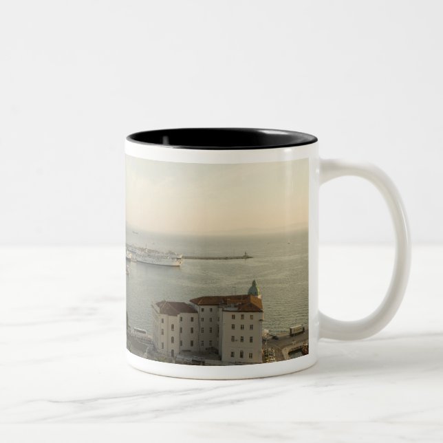 Croatia, Dalmatia, Split. View of Riva Two-Tone Coffee Mug (Right)