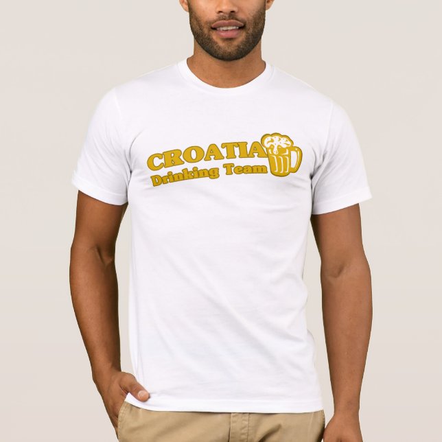 Croatia Drinking Team T-Shirt (Front)