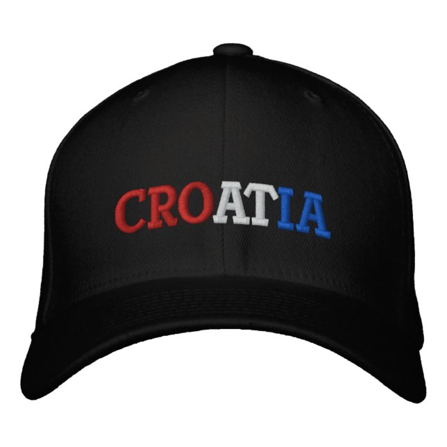 Croatia Embroidered Hat (Front)