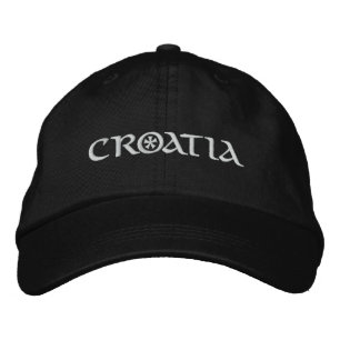 Croatia Embroidered Hat