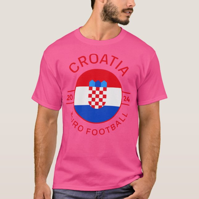Croatia Euro 2024 Design T-Shirt (Front)