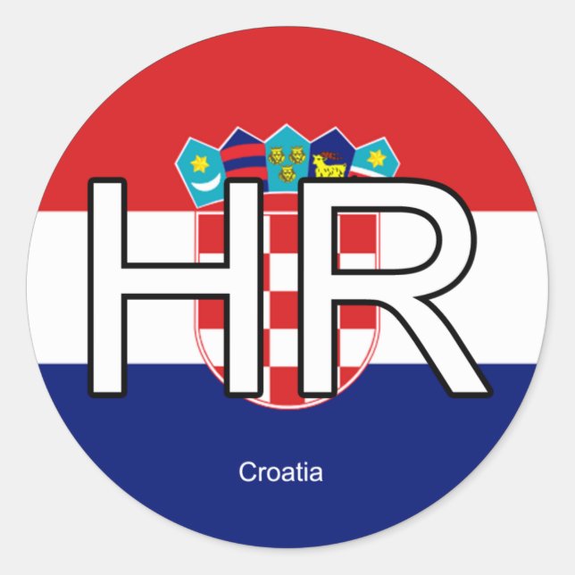 Croatia Euro Sticker (Front)