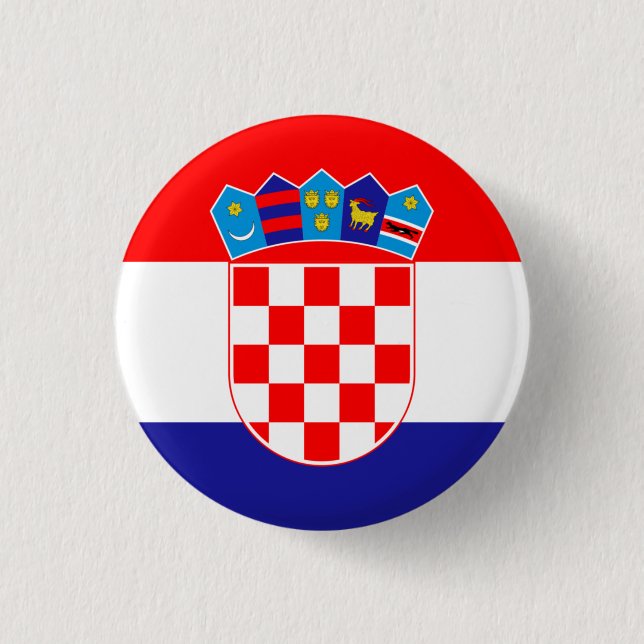 Croatia Flag 3 Cm Round Badge (Front)