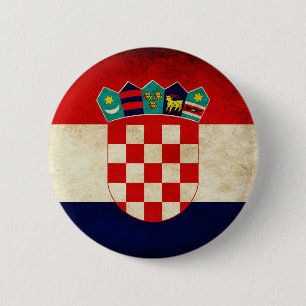 Croatia Flag 6 Cm Round Badge