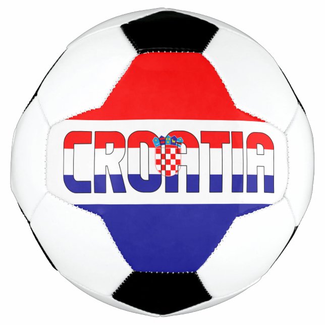 Croatia Flag Adorable Patriotic Football (Front)