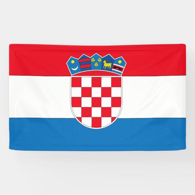 Croatia Flag Banner (Horizontal)