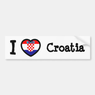 Croatia Flag Bumper Sticker