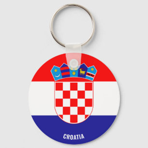 Croatia Flag Charming Patriotic Key Ring