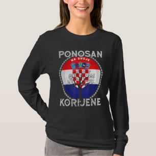 Croatia Flag Croatian Roots Hrvatske Croatia Zagre T-Shirt