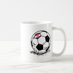 Croatia Flag Croatian Soccer Footll Fan Men Women Coffee Mug