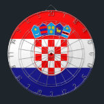 Croatia Flag Dartboard<br><div class="desc">Croatia Flag</div>