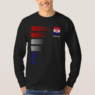 Croatia Flag Emblem Patriotic Croatian National Pr T-Shirt