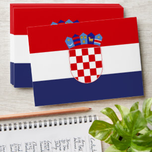 Croatia flag envelope
