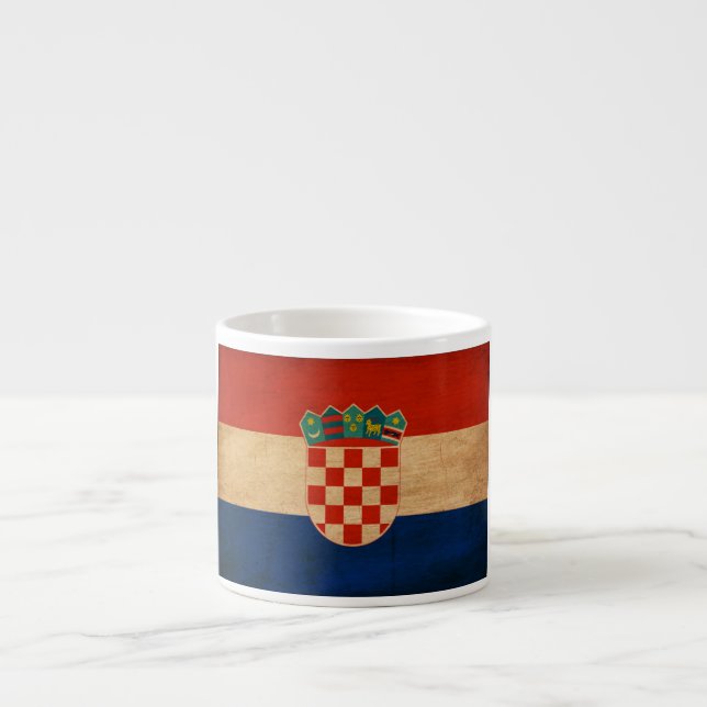 Croatia Flag Espresso Cup (Front)