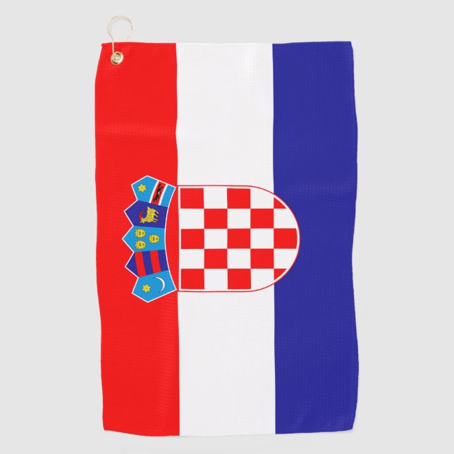 Croatia Flag Golf Towel (Front)