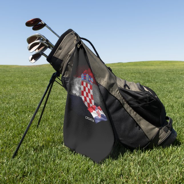 Croatia flag golf towel (Green)