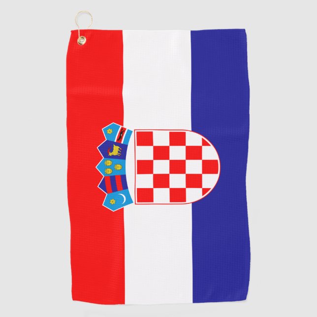 Croatia flag Golf Towel (Front)
