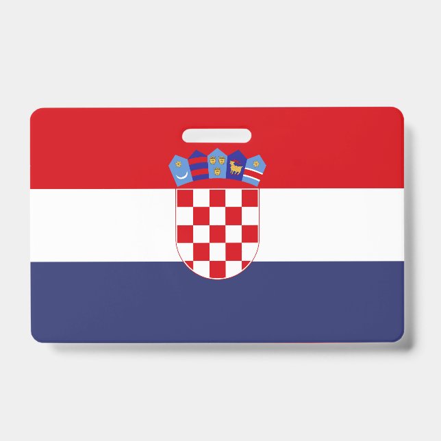 Croatia flag ID badge (Front)