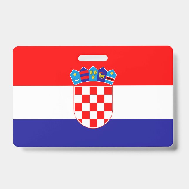 Croatia Flag ID Badge (Front)